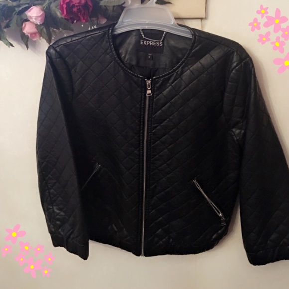 Express Jackets & Blazers - EXPRESS BLACK CROPPED JACKET SIZE M